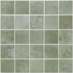 Commomy 10 Pcs Matte 3D Peel and Stick Tile 11.8"x11.8" Ultralight PVC Square Peel and Stick Backsplash for Kitchen Stick on Tiles for Bathroom,Living Room,Fireplace,Wall Decor,Textured Green