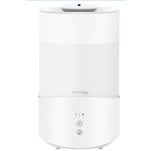Homasy Humidifiers Aroma Diffuser 4L Large Capacity 7-Color Night Light Cool Mist 50Hrs Work Time Top-Fill Low Noise for Bedroom - White