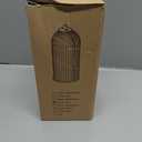 YOOLENS Makeup Brush Holder with Lid 360 Rotating Clear Dustproof Make Up Organizers for Vanity Bathroom Countertop, Black