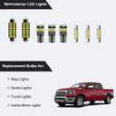 AWALITED 13pcs RAM Interior LED Lights Kit Super Bright LED Map Dome Light Bulbs for 2019 2020 2021 2022 2023 Dodge Ram 1500, 2500, 3500 Pickup Truck All Models