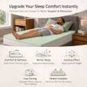 Greaton, 1-Inch Convoluted High Density Foam Mattress Topper, CertiPUR-US Certified for Superior Comfort and Support, King, Green