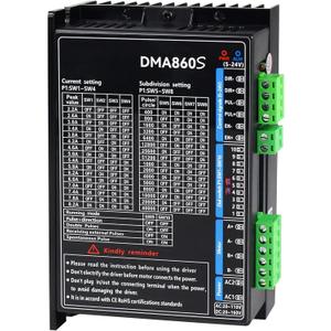 CNC DMA860S Digital Stepper Driver AC18-110V and DC18-160V,8.2A,256 Microstep ,2-Phase Stepper Motor Controller , Nema23 Nema24 Nema34 Stepper Motor Driver for CNC Router Engraving Machine CNC DMA860S Digital Stepper Driver AC18-110V and DC18-160V,8.2A,256 Microstep ,2-Phase Stepper Motor Controller , Nema23 Nema24 Nema34 Stepper Motor Driver for CNC Router Engraving Machine