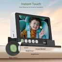 bonoch 5" 1440P Baby Car Camera, Clearest Monitor with 360 Rotating Wide View, Backseat Rear Facing Mirror for Baby, USB Powered with Charger, Easy Setup, Night Vision, Plug & Play Safe Driving
