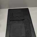 3-in-1 Silicone Coffee Mat for Ninja Luxe Cafe Espresso Machine ES601  Top Mat + Coffee Maker Bar Mat + Espresso Tamping Mat - Food Grade Silicone Espresso Mat for Ninja luxe Cafe Accessories (Black)