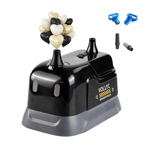 VOLLYC Balloon Pump Electric, Dual Nozzle Balloon Inflator Air Pump, Fast & Easy Inflation for Party Decorations, Birthday Decorations – Lightweight, Portable Balloon Blower Machine