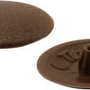 Prime-Line EP 16045 Screw Cap Cover, Plastic Construction, Brown in Color (12 Pack)