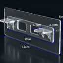 12 No Drill Cabinet Shelf Clips, Adhesive Shelf Bracket, Shelf Pegs for Shelves, Cabinet Shelf Clips, Nail Free Shelf Support