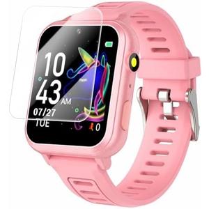 Cosjoype Kids Game Smart Watch Gift for Girls Age 6-12, 24 Puzzle Games HD Touch Screen Kids Watches with Video Camera Music Player Pedometer Flashlight 12/24hr Toys for 7 8 9 10 11 12 Year Old Girls