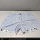 MakeMeChic Women's Jorts Baggy High Waisted Jean Shorts Casual Raw Hem Straight Leg Summer Denim Shorts XXL
