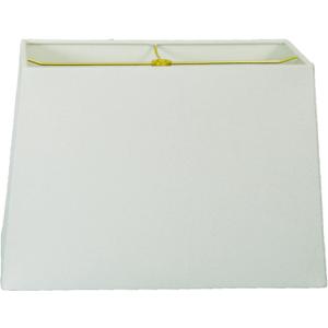 Royal Designs HB-613-12LNWH Rectangle Hard Back Lamp Shade, (5x10) x (8x12) x 9.5, Linen White