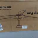 60 Inch Outdoor Ceiling Fans No Light, Solid Wood Ceiling Fan Without Light