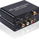 HDMI ARC to Optical Audio Adapter 192Khz DAC Digital to Analog Audio Converter, HDMI ARC Input to Optical/SPDIF Coaxial Stereo L/R 3.5mm Jack Out for HDTV Soundbar