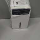 Dehumidifier for Home, 60 OZ Capacity, Auto Shut-Off for Medium Rooms up to 500 Sq.Ft, Portable Quiet for Bedroom Bathroom Basement, 24H Timer & 7 Color Lights (White, 7.36  6.77  10.47 inch)