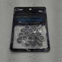F695-2RS Flanged Ball Bearing ABEC-9 5x13x4mm Double Rubber Sealed (GCr15) Chrome Steel Bearings F695RS for 3D Printer 20pcs