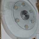 24" Glass Lazy Susan for Dining Table, Glass Turntable Table Centerpiece with 6 Rotating Wheels, 360 Smooth and Silent Spin Tabletop Rotating Tray, for Family Gatherings, Banquets, Weddings, 61 cm