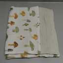 Generic Mushroom Muslin Swaddle Blanket, Baby Waffle Knit Blanket Neutral, 2 Layers Infant Newborn Crib Stroller Receiving Blanket for Boys & Girls
