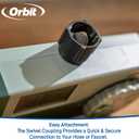 Orbit Programmable Digital Hose Watering Timer - 3 Outlet - Battery Powered - with LCD Screen - Built-in Rain Delay - Water-Resistant - 56082