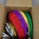 5 Pack Large Lighted Outdoor Christmas Bulb Decorations, 2.3FT Pop Up Collapsible Yard Decor with 40 LED Lights Each, Weatherproof, Suitable for Christmas Lawn, Yard, and Garden Decorations