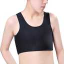 SolyLfux Chest Binder for Transgender FTM LGBT Tomboy Tops Women Breathable Binder Bra Tank Tops Elastic Medium