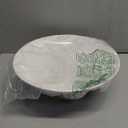 Kanwone Large Fruit Bowl for Kitchen Counter - Decorative Bowls for Home Dcor - Ceramic Fruit Bowl, Pedestal Bowl - Modern Key Bowl for Entryway Table - 11.5 Inches, White