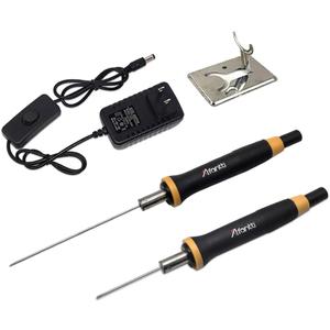 Foam Cutter Hot Wire Electric Styrofoam Cutting Pen Tool | Higher Temperature | 2 Needle | Heat-Insulated Handle | for Eva Foam Board
