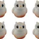 XGNG 50pcs Owl Mini Ornament Microlandscape Creative Cartoon Landscaping Resin Statue Fairy Garden Plants Decoration and Car Accessories