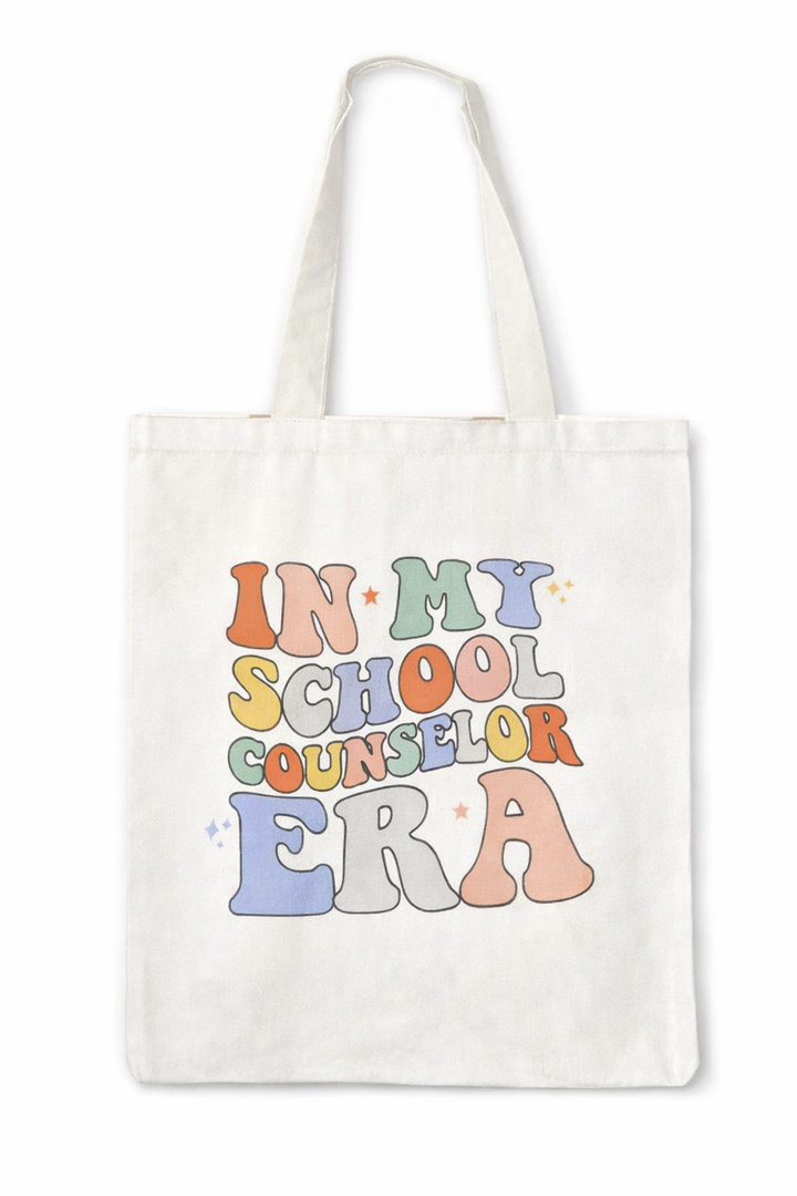 Counselor Gifts Tote Bag, Guidance Counselor Gifts, Counselor Gifts for Women, Groovy Retro Counselor Canvas Tote Bags for Women, Reusable Grocery Bags Shopping Bags