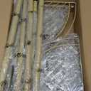 Consumest Corner Shower Caddy Tension Pole - Rustproof Shower Shelves with Towel Bar & Soap Holder, Adjustable Bath Organizer for Bathroom Storage, 27.6-108.3 inch, Gold