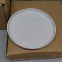 Plates and Bowls Sets, Dinnerware Sets for 4, 12 Pieces Scratch Resistant Dishware Dishes Set, Ceramic Kitchen Dinner Set, Porcelain & Microwave and Dishwasher Safe, Cream White