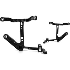 For Ram 1500 2013 14 15 16 17 2018 Fog Light Bracket Set Driver and Passenger Side | w/Steel Bumper | 2-Pieces | Replacement For CH1061108 | 68232454AA