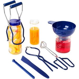 Canning Kit Canning Tools Canning Supplies 6 Pcs, Canning Jar, Lid, Canning Tongs for Canning