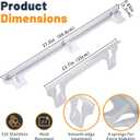 SZJHXIN Stove Gap Covers Stainless Steel, Adjustable 13.8-27.5 In(2 Pack), Heat Resistant, Gas Stove Side Gap Protector (White)