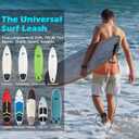 Mellbree Surfboard Leash, Premium SUP Leash Double-Side Rotatable Wirst Strap Leg Rope Flexible for Paddleboard Longboard Shortboard Stand-up Paddleboards