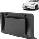 Front License Plate Bracket for Tesla Model 3 2017-2023 / Model Y 2020-2024 Black License Plate Bracket Holder for 109682900G Car Tag Frame Mount