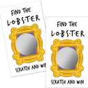 Haizct 50 Pack Find The Lobster Bridal Shower Scratch Off Game Cards for Country Wedding, Bridal Shower, Bachelorette Party Game, Wedding Shower Ideas, Baby Showe