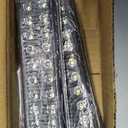 Aluminum Housing White 24LEDs Trailer Backup Reverse Light Surface Mount 7.5 inch Bar Strip Truck Bed Lights of Pickup Tractor Camper IP67 Waterproof 2Pcs