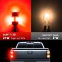 LASFIT 3157 LED Bulb Red, 3057 4157 Built in Resistor for Tail Brake Lights Upgraded Bright for 2007-2013 Silverado 1500, Canbus Ready Stop Lights, Pack of 2