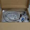 High Pressure Rain Shower Head with Handheld Spray Combo Set, Adjustable 12" Rainfall Dual Shower Head, Double&Tandem Shower Head, Waterfall Showerhead Bathroom -Silver Chrome