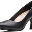 Clarks Women's Kataleyna Gem Pumps (9.5, Black Leather)