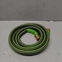 SYEENIFY Air Hose 3/8 in x 25 ft, Thickened 5 Layers Heavy Duty, Kink Resistant, 450PSI Hybrid Air Compressor Hose All-Weather Flexibility with 1/4" Industrial High Flow Quick Brass Coupler and Plug