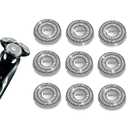 9 Pack SH90 Replacement Heads Compatible with Philips norelco Series 9000(S9xxx) 8000(S8xxx) Electric Razor Shaver, Upgrade SH90/62 Replacement Double Blades for Philips shaver 9000