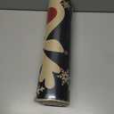 Artoid Mode Snowman Deer Let It Snow Snowflake Christmas Kitchen Mats Set of 2, Winter Decor Low-Profile Kitchen Rugs for Floor - 17x29 and 17x59 Inch (Black)