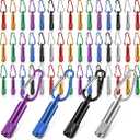 Cunno 49 Pack Mini Keychain Flashlights Bulk Small LED Flashlights Bulk with Buckle for Camping Hiking Outdoor