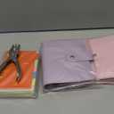 Henoyso 2 Pcs 3" x 5" Index Card Binder with Dividers A7 Refillable 6 Ring Money Saving Binder Leather Budget with 10 Card Guides 160 Index Cards and Hole Punch for Business Office Home