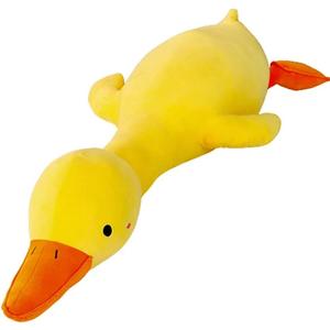 kewo Duck Plush Pillow Stuffed Animal Toy, Cute Giant Goose Plush Duck Stuffed Animal,Super Soft Hugging Pillow for Kids Bedding (Yellow,25.5 in)…
