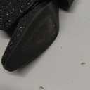 IDIFU IN3 Sparkly Cowboy Cowgirl Boots for Women Knee High Tall Long Glitter Dress Low Chunky Block Heel Sequin Sparkle Wedding Party Date Bride Ladies Bling Shiny Boots (8.5, Black)