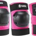 Tanden Skateboard Protective Gear Knee Pads and Elbow Pads Set, Elbow and Knee Pads for Roller Skating Wrist Guards Skateboarding Pads