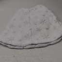 CHICHIC 48 Inch Large Christmas Tree Skirt White Tree Skirt Xmas Faux Fur Tree Skirts Christmas Decorations for Holiday Tree Ornaments Christmas Party Home Decorations with Sequin Silver Snowflakes