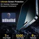 3 x Ferilinso 3 Pack Screen Protector for iPhone 15 Pro with 3 Pack Tempered Glass Camera Lens Protector Phone Case Friendly Ultra Accessories Protector de Pantalla for Apple iPhone 15 Pro