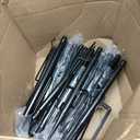 JYTOBN String Light Poles 4 Pack,Poles for Hanginig Outdoor String Lights with Fork and Fence Clamp